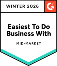 G2 Easiest to do business with mid-market Winter 2026