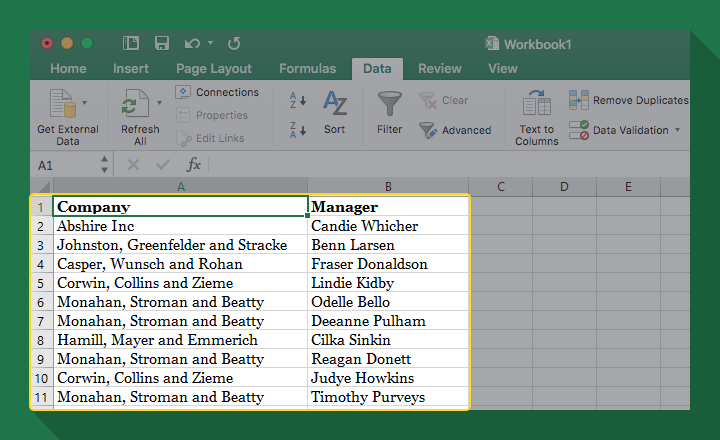Preparing your data to be sorted