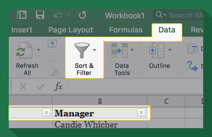 Filtering in Excel